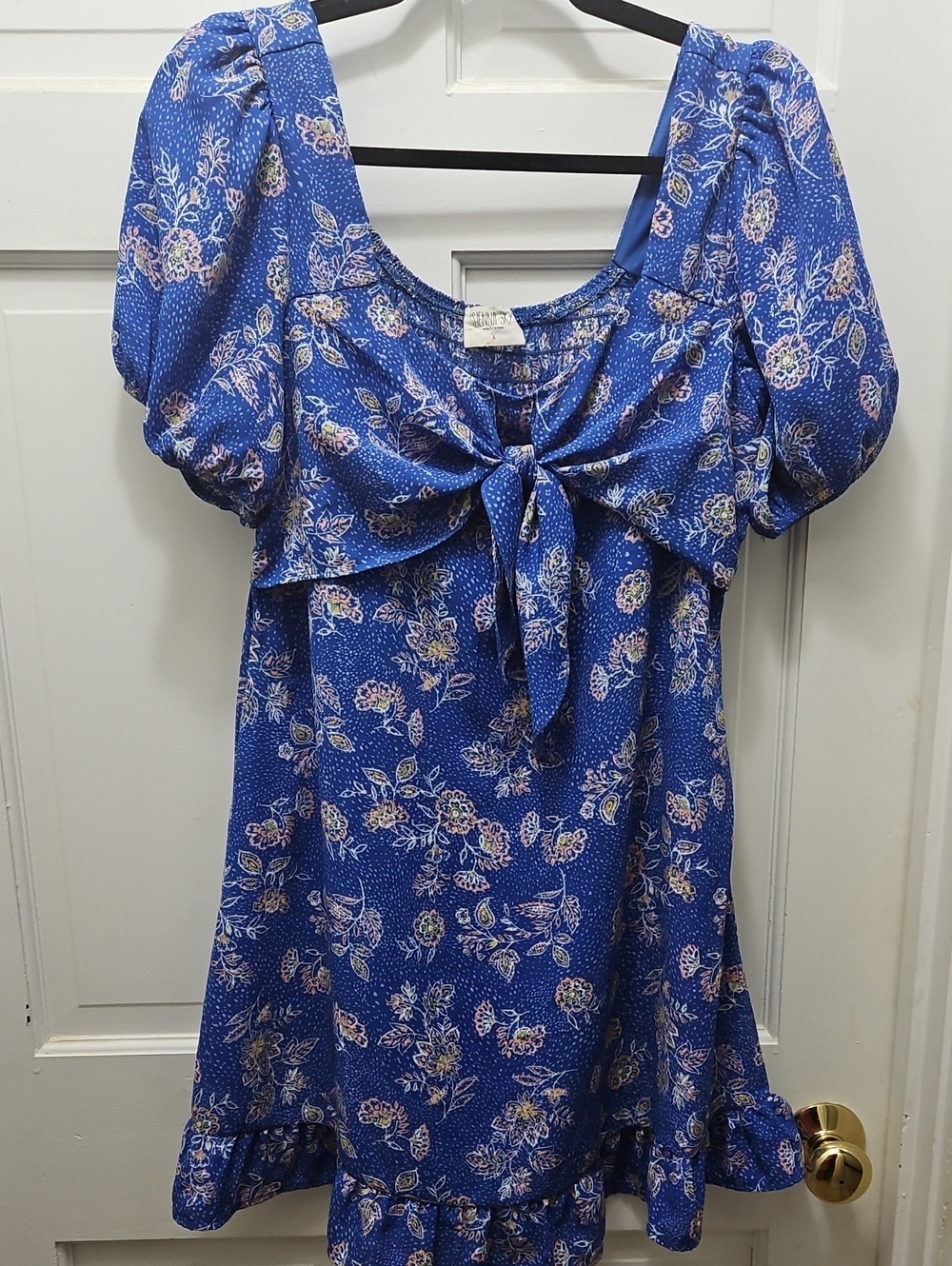 Sienna Sky Blue and Pink Floral Dress